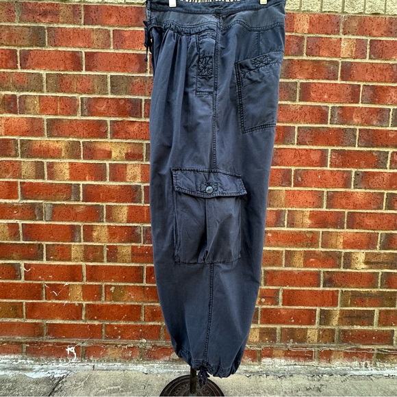 Free People Pants Harem Cargo Pleated High-Rise Baggy BOHO Parachute Balloon 6 - Picture 10 of 17
